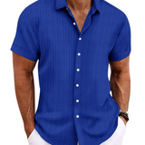 Chemise Casual à Manches Courtes
