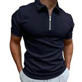 Gregorio - polo moderne avec zip à mi-hauteur