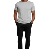 T-shirt Slim-Fit pour Homme en Brume Argentée