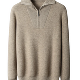 Pull en Cachemire Portofino à Demi-Zip