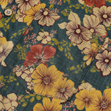 Chemise à manches courtes en coton respirant avec un imprimé botanique vintage pour hommes