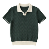 Luca - polo en tissu riccio de