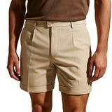 Shorts pour hommes avec plis et poches – beige et universel