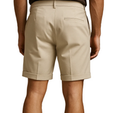Shorts pour hommes avec plis et poches – beige et universel