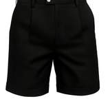 Shorts pour hommes avec plis et poches – noirs et universels