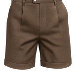 Shorts pour hommes avec plis et poches – Taupe et universel