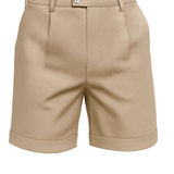 Shorts pour hommes avec plis et poches – beige et universel