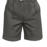 Shorts pour hommes avec plis et poches – gris foncé et polyvalent
