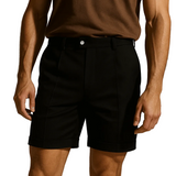 Shorts pour hommes avec plis et poches – noirs et universels