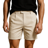 Shorts pour hommes avec plis et poches – blanc cassé et universels