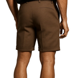 Shorts pour hommes avec plis et poches – Taupe et universel