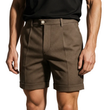 Shorts pour hommes avec plis et poches – Taupe et universel