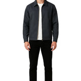 Veste en Twill Léger pour Hommes – Gris Foncé – Coupe Régulière
