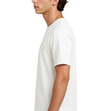 T-shirt en coton pour hommes – Respirant à manches courtes col rond – Blanc