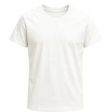T-shirt en coton pour hommes – Respirant à manches courtes col rond – Blanc