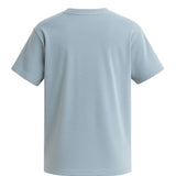 T-shirt en coton pour homme – Respirant à manches courtes col rond – Bleu brumeux