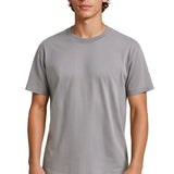 T-shirt pour homme en coton – Respirant à manches courtes col rond – Gris fer