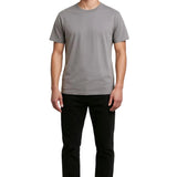 T-shirt pour homme en coton – Respirant à manches courtes col rond – Gris fer