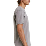 T-shirt pour homme en coton – Respirant à manches courtes col rond – Gris fer