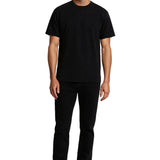 T-shirt en coton pour homme – Respirant, manches courtes, col rond – Noir-ardoise