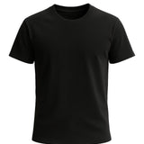 T-shirt en coton pour homme – Respirant, manches courtes, col rond – Noir-ardoise