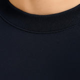 T-shirt en coton pour homme – Respirant, manches courtes, col rond – Bleu marine