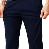 Pantalon homme – Coupe droite en coton avec élasthanne
