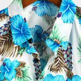 Chemise Hawaïenne en Coton Tropical pour Hommes