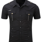 Chemise à Manches Courtes en Coton pour Hommes