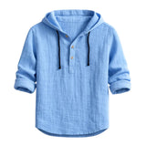 Adam – Chemise en lin avec capuche