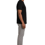 T-shirt Slim-Fit pour Homme en Couleur Noire