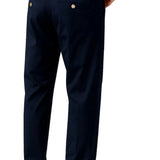 Pantalon homme – Coupe droite en coton avec élasthanne