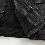 Veste de Moto en Cuir Longue et Élégante