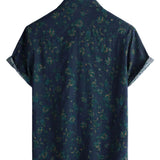 Chemise en Coton à Fleurs Rétro Boho pour Hommes