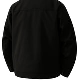 Veste en Twill Léger pour Hommes – Noire – Coupe Régulière