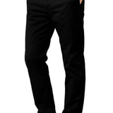 Pantalon homme – Coupe droite en coton avec élasthanne
