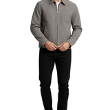 Veste en Daim Grise pour Hommes – Veste Casual Moderne