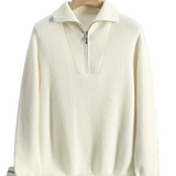 Pull en Cachemire Portofino à Demi-Zip