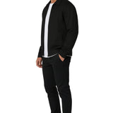 Veste en Suède Noire pour Hommes – Vêtements d'Extérieur Casual Modernes
