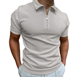 Gregorio - polo moderne avec zip à mi-hauteur