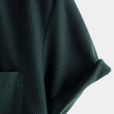 Chemise d'été pour homme à manches courtes en coton