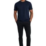 T-Shirt Slim-Fit Homme en Couleur Bleu Marine