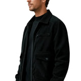 Veste en Velours Côtelé pour Homme - Noire
