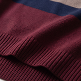 Pull col zippé à rayures Lorven