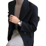 Manteau Élégant à Double Boutonnage