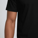 T-shirt Slim-Fit pour Homme en Couleur Noire