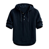 Adam – Chemise en lin avec capuche