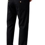 Pantalon homme – Coupe droite en coton avec élasthanne