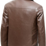 Veste en Cuir Élégante avec Doublure en Fleece