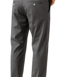 Pantalon homme – Coupe droite en coton avec élasthanne